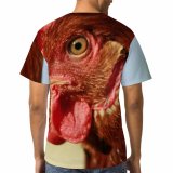 yanfind Adult Full Print T-shirts (men And Women) Farm Grass Beak Portrait Outdoors Rural Wildlife Poultry Crest Dame