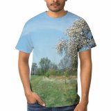 yanfind Adult Full Print T-shirts (men And Women) Landscape Trees Woods Light Fields Sky Flora