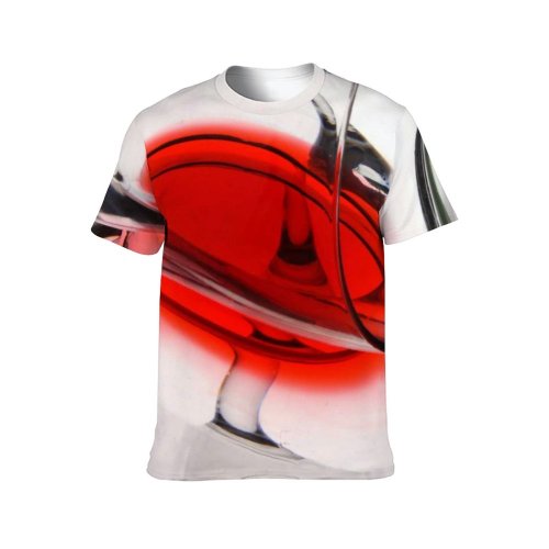 yanfind Adult Full Print Tshirts (men And Women) Liquid Silver Glass Cutlery Glasses Clean Design