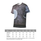 yanfind Adult Full Print T-shirts (men And Women) Cup Depth Field Desk Focus Metal Mug Pitcher Top Wood