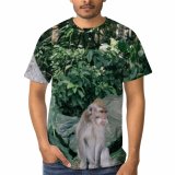 yanfind Adult Full Print T-shirts (men And Women) Wood Park Leaf Tree Travel Monkey Outdoors Wild Flora Jungle
