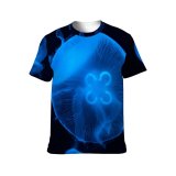 yanfind Adult Full Print T-shirts (men And Women) Aqua Blink Clean Clear Colorful Creature Danger Dark Deep Depth