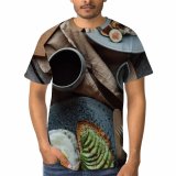 yanfind Adult Full Print T-shirts (men And Women) Appetizing Arrangement Avocado Berry Blueberry Bread Breakfast Delicious Diet Egg Flatlay Fork