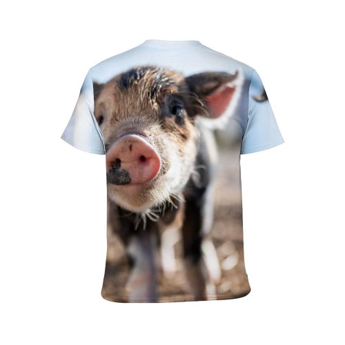yanfind Adult Full Print T-shirts (men And Women) Dog Fur Portrait Little
