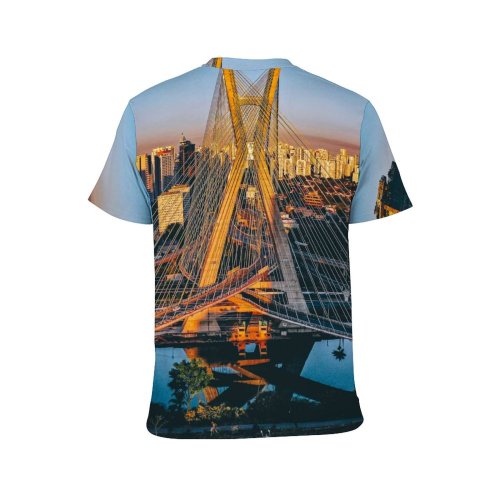 yanfind Adult Full Print T-shirts (men And Women) Architecture Brazil Building Center Central City Cityscape Complex Construction Contemporary Creative
