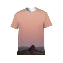 yanfind Adult Full Print T-shirts (men And Women) Breathtaking Cloudless Country Countryside Dusk Empty Endless Evening Field Flora Floral Forest