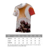 yanfind Adult Full Print T-shirts (men And Women) Appetizing Aroma Berry Beverage Breakfast Ceramic Cherry Colorful Cup Delicious Dessert