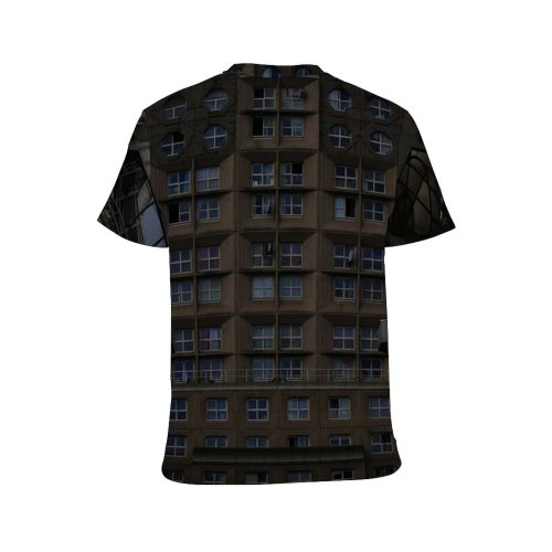 yanfind Adult Full Print T-shirts (men And Women) Architecture Area Building Cement City Column Complex Concrete Construction Corporate Development District