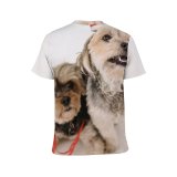 yanfind Adult Full Print T-shirts (men And Women) Attentive Care Creature Cure Curious Cute Dog Fauna Fluff Friendly