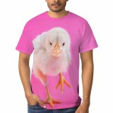 yanfind Adult Full Print T-shirts (men And Women) Avian Bird Chick Cute Fluffy Little Poultry