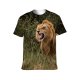 yanfind Adult Full Print T-shirts (men And Women) Grass Grassland Cat Outdoors Safari Wildlife Lioness Panthera Big Serengeti Side