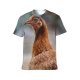 yanfind Adult Full Print T-shirts (men And Women) Bird Farm Beak Portrait Hen Outdoors Wild Duck Wildlife Feather