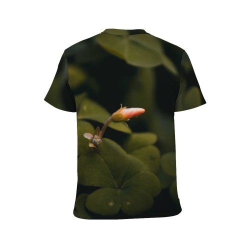 yanfind Adult Full Print T-shirts (men And Women) Light Garden Luck Leaf Flower Outdoors Flora Beautiful Clover Lucky