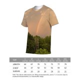yanfind Adult Full Print T-shirts (men And Women) Wood Light Dawn Landscape Sunset Storm Summer Grass Tree Fall