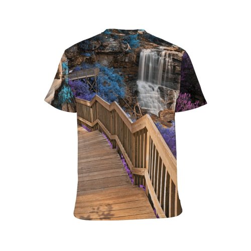 yanfind Adult Full Print Tshirts (men And Women) Falls Waterfall Stairs Hdr Summer Blackwater Chute Chutes Cascade Cascades Cascading Rapid