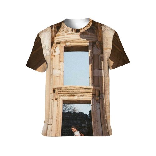 yanfind Adult Full Print T-shirts (men And Women) Art Building Architecture Travel Monument Sculpture Outdoors Stone Religion Tourism Ruin