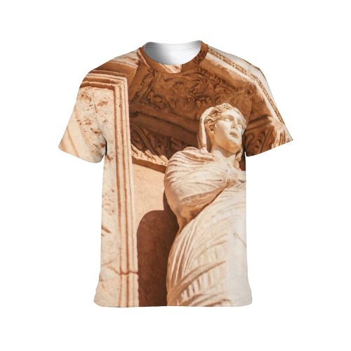 yanfind Adult Full Print T-shirts (men And Women) Art Building Architecture Travel Monument Sculpture Marble Outdoors Stone Religion Traditional