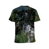 yanfind Adult Full Print T-shirts (men And Women) Aqua Branch Bush Cascade Cliff Destination Energy Flora Flow Foliage From