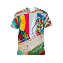 yanfind Adult Full Print T-shirts (men And Women) Artwork City Colorful Contemporary Space Creative Daytime Decorative Design Equal Equality Exterior