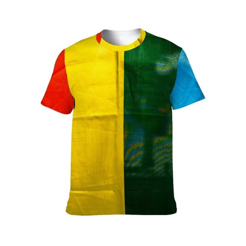 yanfind Adult Full Print T-shirts (men And Women) Art Artwork Backdrop Bisexual Celebrate Colorful Space Creased Creative Crumpled Daytime Decorative