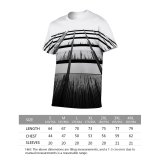 yanfind Adult Full Print T-shirts (men And Women) Architectural Design Architecture Building Clouds Futuristic Glass Items Shot Sky
