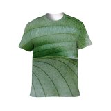 yanfind Adult Full Print T-shirts (men And Women) Botanical Leaves Lines Macro Plant Plants Texture Tropical