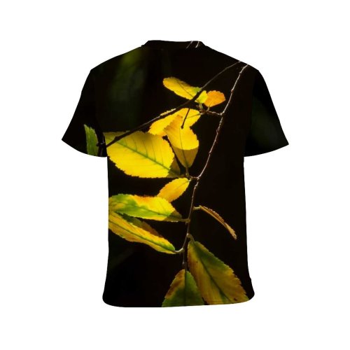 yanfind Adult Full Print Tshirts (men And Women) Leaves Autumn Tree Outside Outdoors