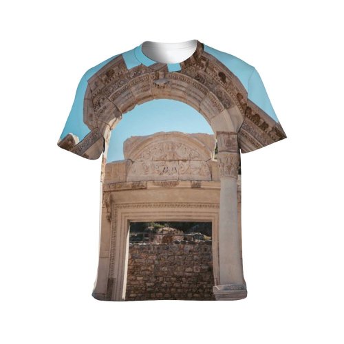 yanfind Adult Full Print T-shirts (men And Women) City Art Building Architecture Travel Monument Sculpture Marble Outdoors Stone Traditional Arch
