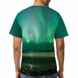yanfind Adult Full Print T-shirts (men And Women) Light Dawn Space Dark Evening Outdoors Astronomy Rainbow Frosty