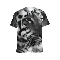 yanfind Adult Full Print T-shirts (men And Women) Big Fur Portrait Cat Wild Hunter Jungle Safari Wildlife