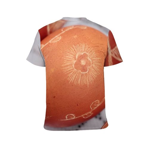 yanfind Adult Full Print T-shirts (men And Women) Wood Vacation Broken Breakfast Easter Egg Chicken Rustic Ingredients Traditional Shell Boiling