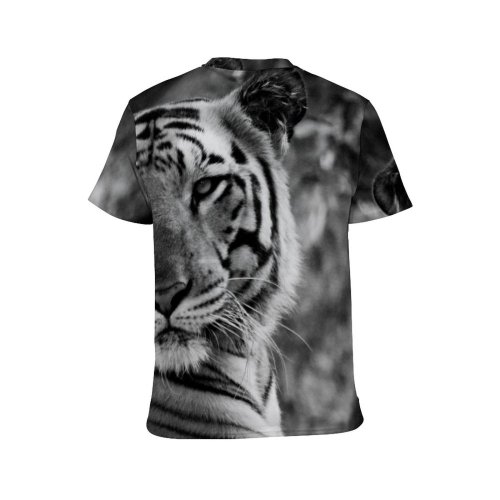 yanfind Adult Full Print T-shirts (men And Women) Big Portrait Cat Wild Jungle Safari Wildlife Angry Danger