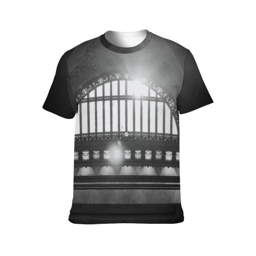 yanfind Adult Full Print T-shirts (men And Women) Arched Architecture Attract Bas Relief Building Bw Ceiling Classic Construction Daylight Daytime