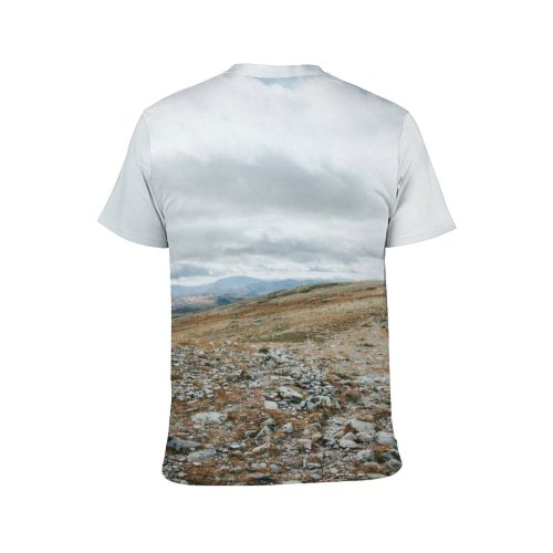 yanfind Adult Full Print T-shirts (men And Women) Snow Sunset Summer Winter High Travel Rock Outdoors Stone Wild Rocky