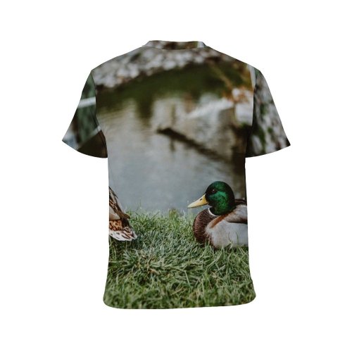 yanfind Adult Full Print T-shirts (men And Women) Avian Beak Biology Bird Watching Blurred Calm Creature Daytime Drake Duck Ecosystem