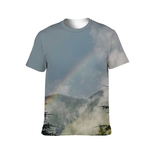 yanfind Adult Full Print T-shirts (men And Women) Building Cloud Cloudy Country Countryside Daytime Ecology Ecosystem Evaporation Flora Foliage Forest