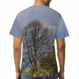 yanfind Adult Full Print T-shirts (men And Women) Wood Light Landscape Storm Grass Leaf Tree Fall Outdoors Daylight