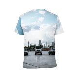 yanfind Adult Full Print T-shirts (men And Women) City Traffic Street Building Office Architecture River Travel Urban
