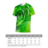 yanfind Adult Full Print T-shirts (men And Women) Summer Texture Garden Leaf Flower Outdoors Flora Growth Clover Succulent Botanical Disjunct