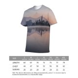 yanfind Adult Full Print T-shirts (men And Women) Architecture Beautiful Bled Building Church Dawn Daylight Dusk Europe Evening Fog Foggy