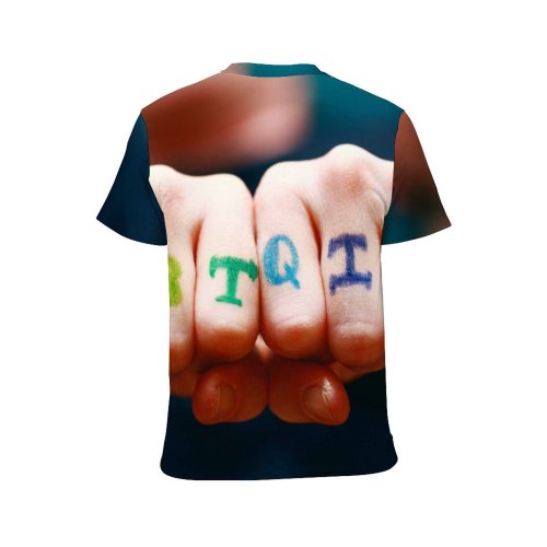yanfind Adult Full Print T-shirts (men And Women) Love Creativity Child Game Fun Finger Leisure Recreation Touch Support Skin Poker
