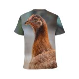 yanfind Adult Full Print T-shirts (men And Women) Bird Farm Beak Portrait Hen Outdoors Wild Duck Wildlife Feather