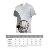 yanfind Adult Full Print T-shirts (men And Women) Area Backboard Basketball Hoop Blurred City Cloud Cloudy Construction Court Daylight