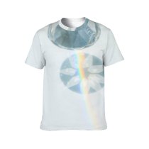 yanfind Adult Full Print T-shirts (men And Women) Facet Light Rainbow Round