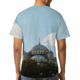 yanfind Adult Full Print T-shirts (men And Women) Dawn Sunset Building Architecture Travel Outdoors Religion Dome Traditional Worship Ancient Sacred