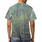 yanfind Adult Full Print T-shirts (men And Women) Landscape Trees Field Woods