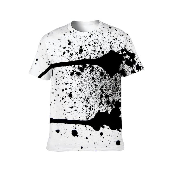 yanfind Adult Full Print Tshirts (men And Women) Splatter Splat Inkblot Spatter Stain Dot Isolated Decoration Liquid Concept Blob Drip