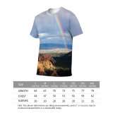 yanfind Adult Full Print T-shirts (men And Women) Arid Bryce Canyon Clouds Dawn Daylight Desert Double Rainbow Dry Erosion Evening