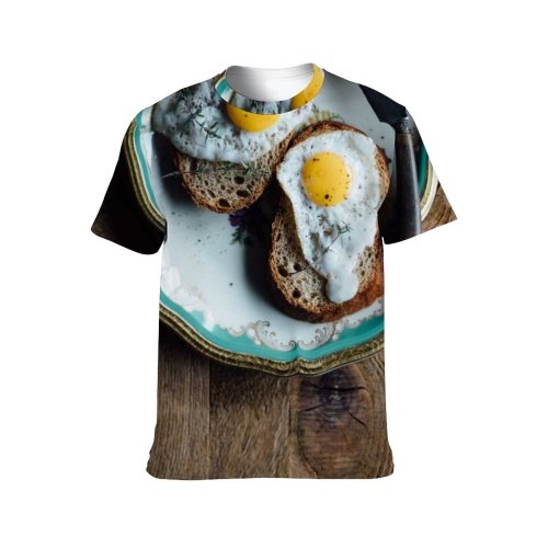 yanfind Adult Full Print T-shirts (men And Women) Appetizing Bread Breakfast Cook Crunch Crust Cuisine Culinary Delectable Delicious Dinner