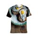 yanfind Adult Full Print T-shirts (men And Women) Appetizing Bread Breakfast Cook Crunch Crust Cuisine Culinary Delectable Delicious Dinner